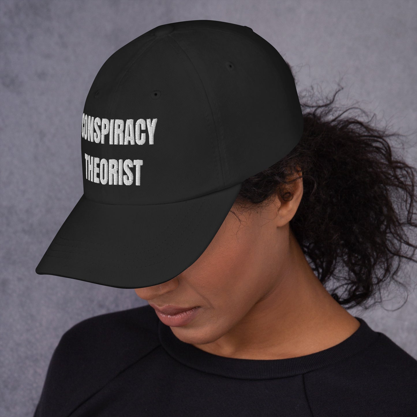 Conspiracy Theorist Hat - Black